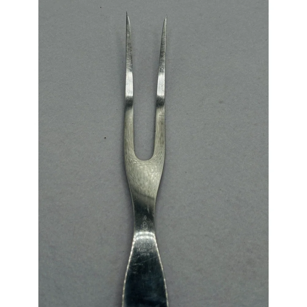 Cutco #1027 MEAT FORK Brown/Orange Swirl Handle Made in USA. Life time warranty